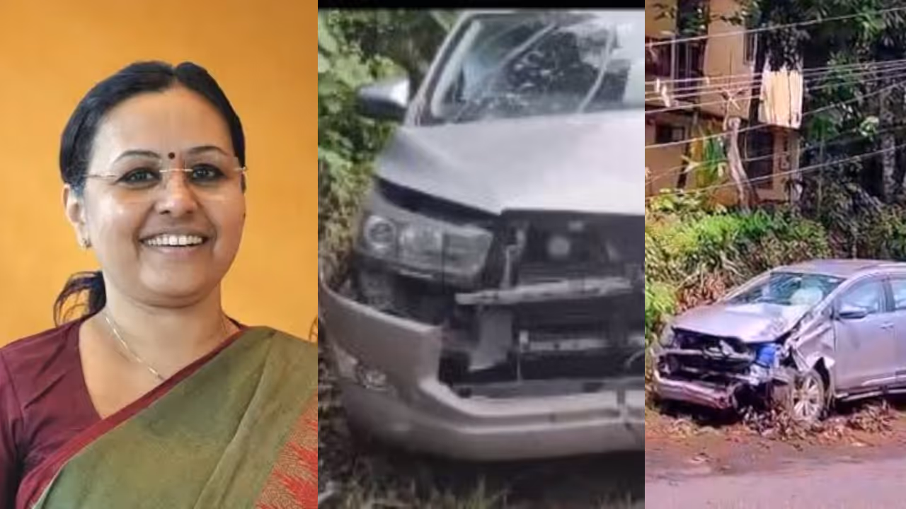 Veena george car accident Veena george car accident