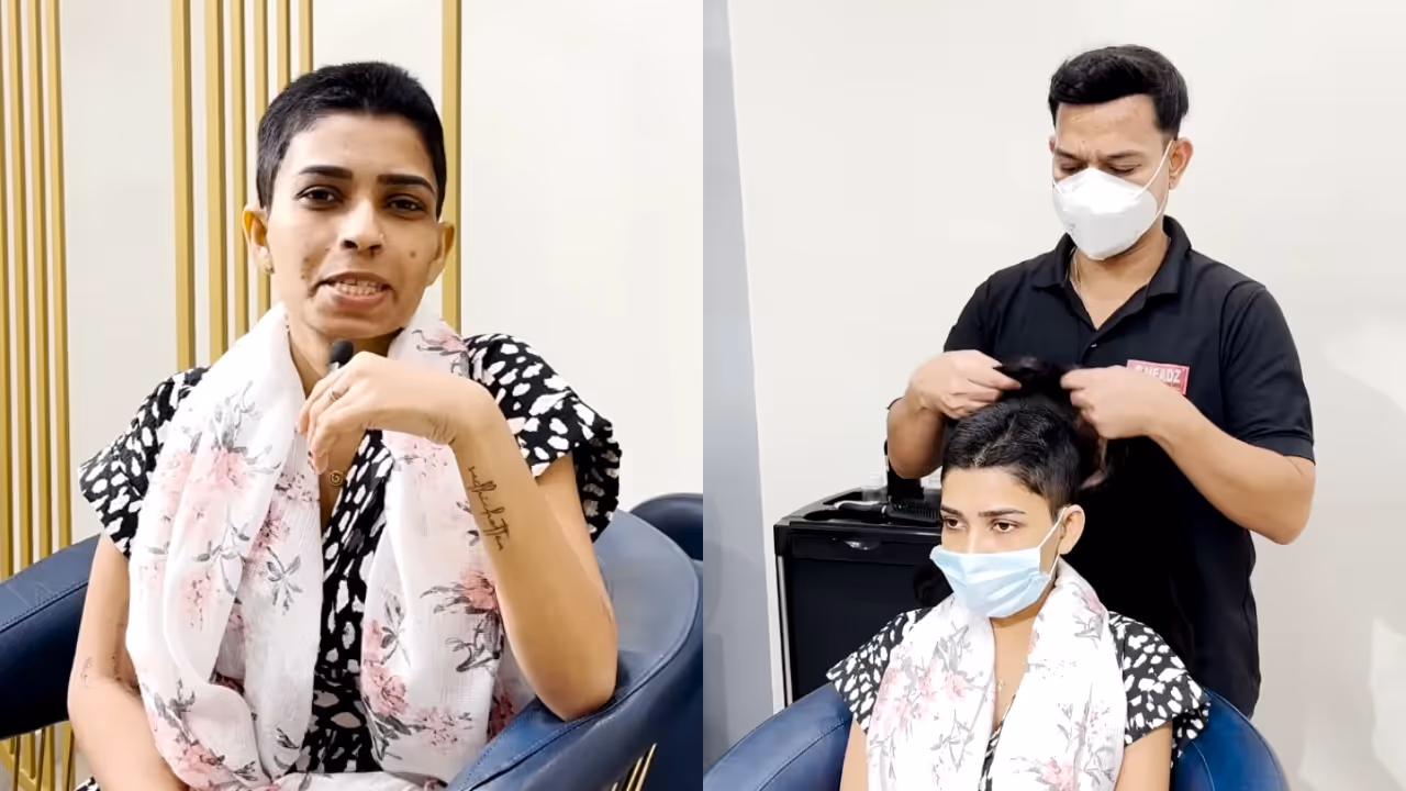 renu sudhi wears a wig and explains the reason behind it during her cancer treatment renu sudhi wears a wig and explains the reason behind it during her cancer treatment
