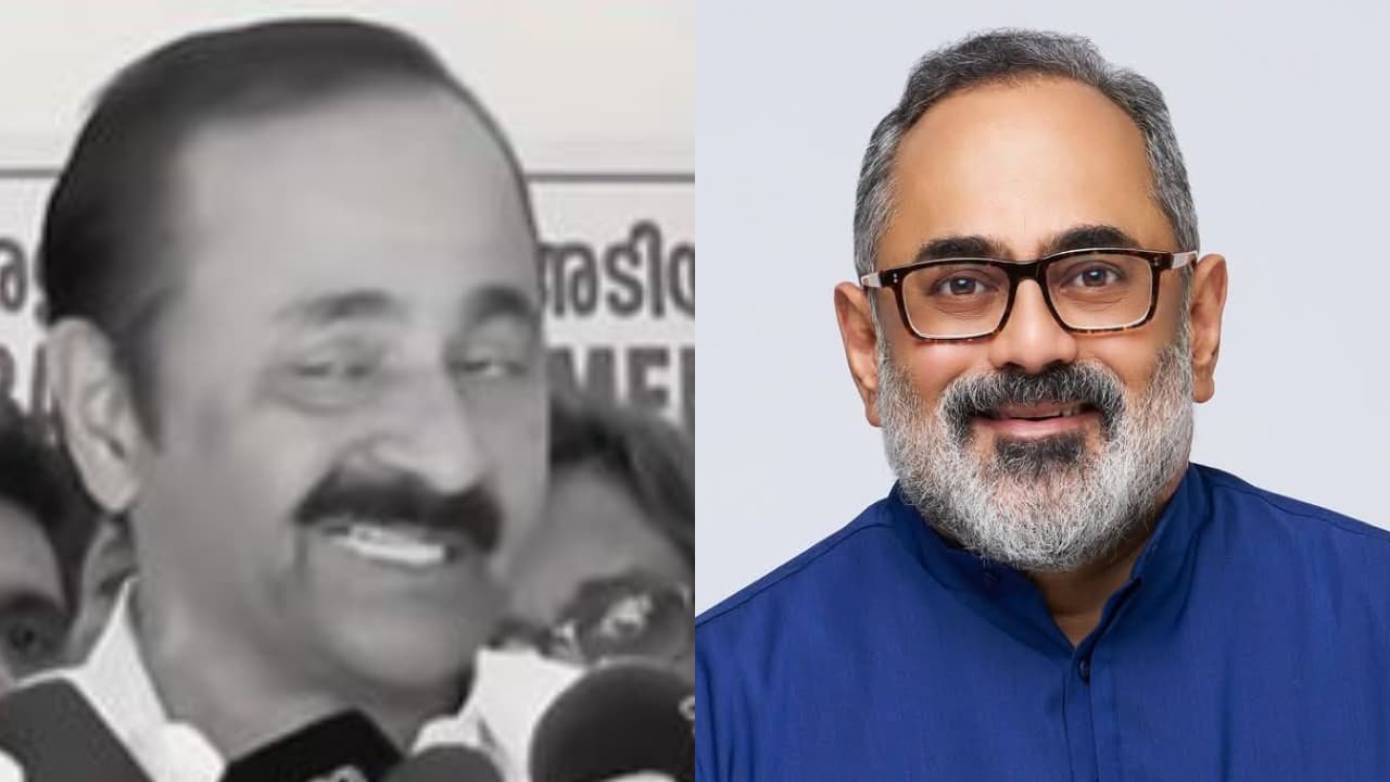Rajeev Chandrasekhar against VD satheesan Rajeev Chandrasekhar against VD satheesan