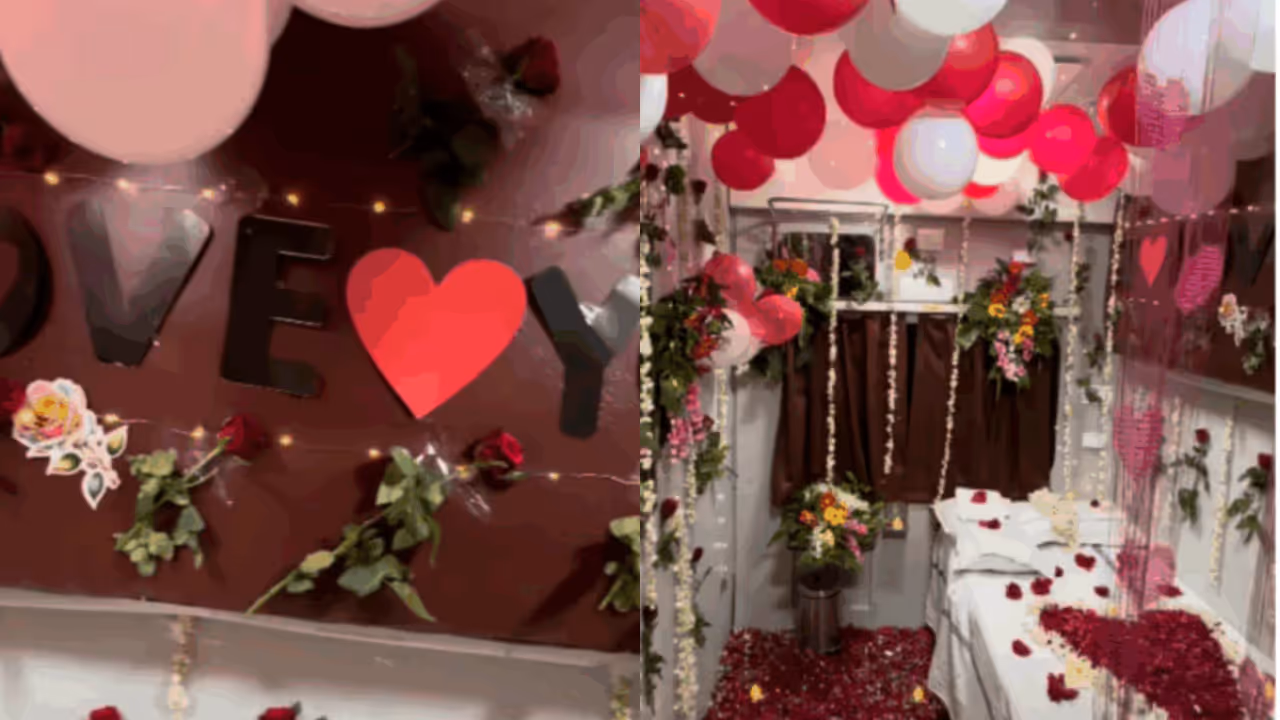 Railways Suspends TTE After Train Coupe Honeymoon Decoration Video Goes Viral Railways Suspends TTE After Train Coupe Honeymoon Decoration Video Goes Viral