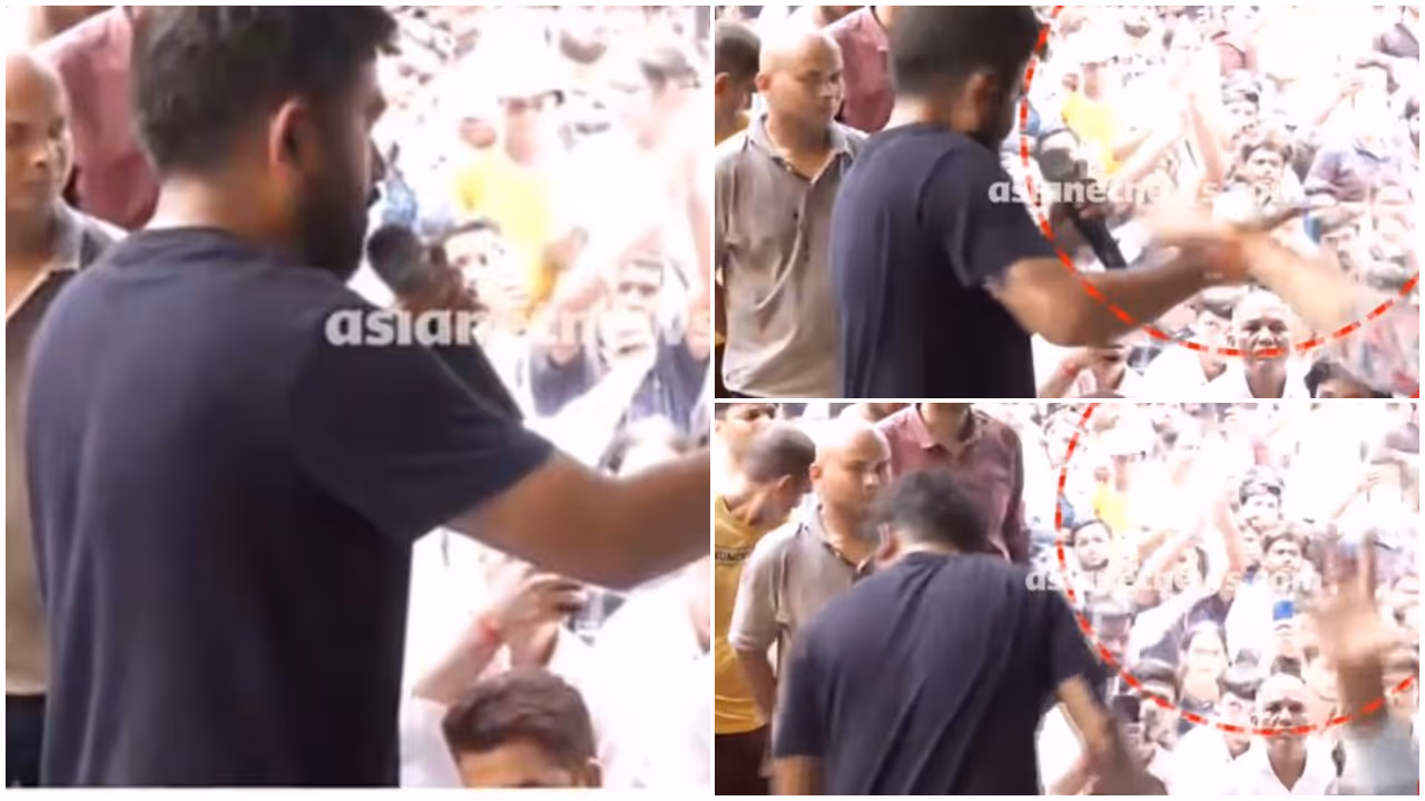 Woman hurls ink at Abhijeet Dipke Woman hurls ink at Abhijeet Dipke