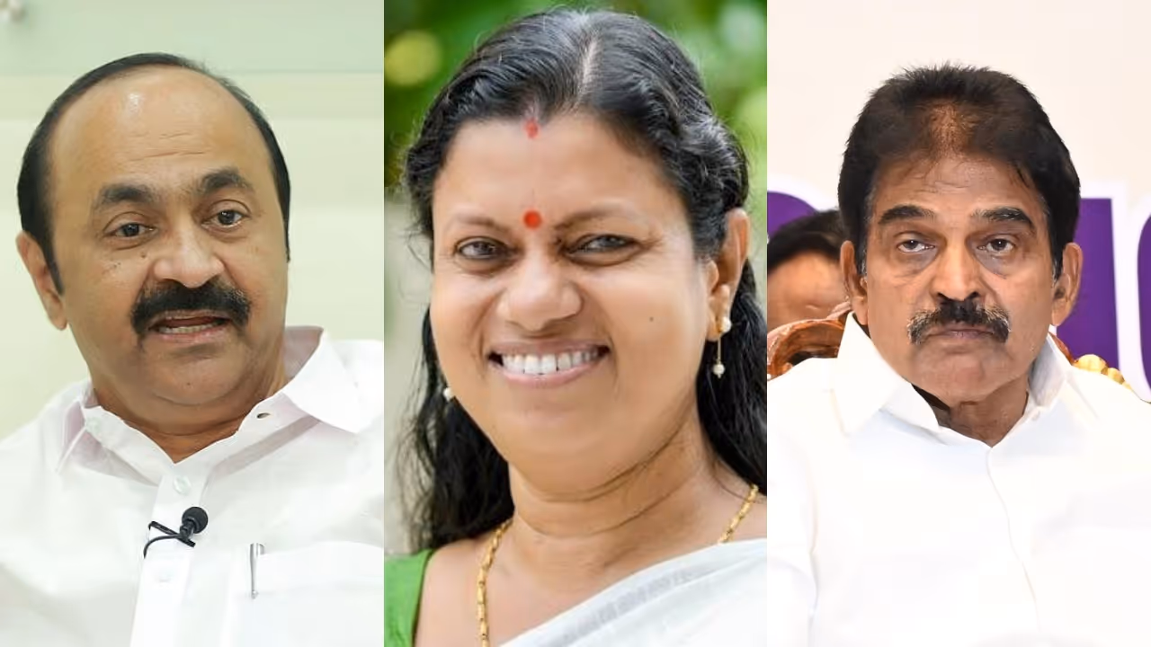 VD Satheesan Bindu Krishna KC Venugopal VD Satheesan Bindu Krishna KC Venugopal