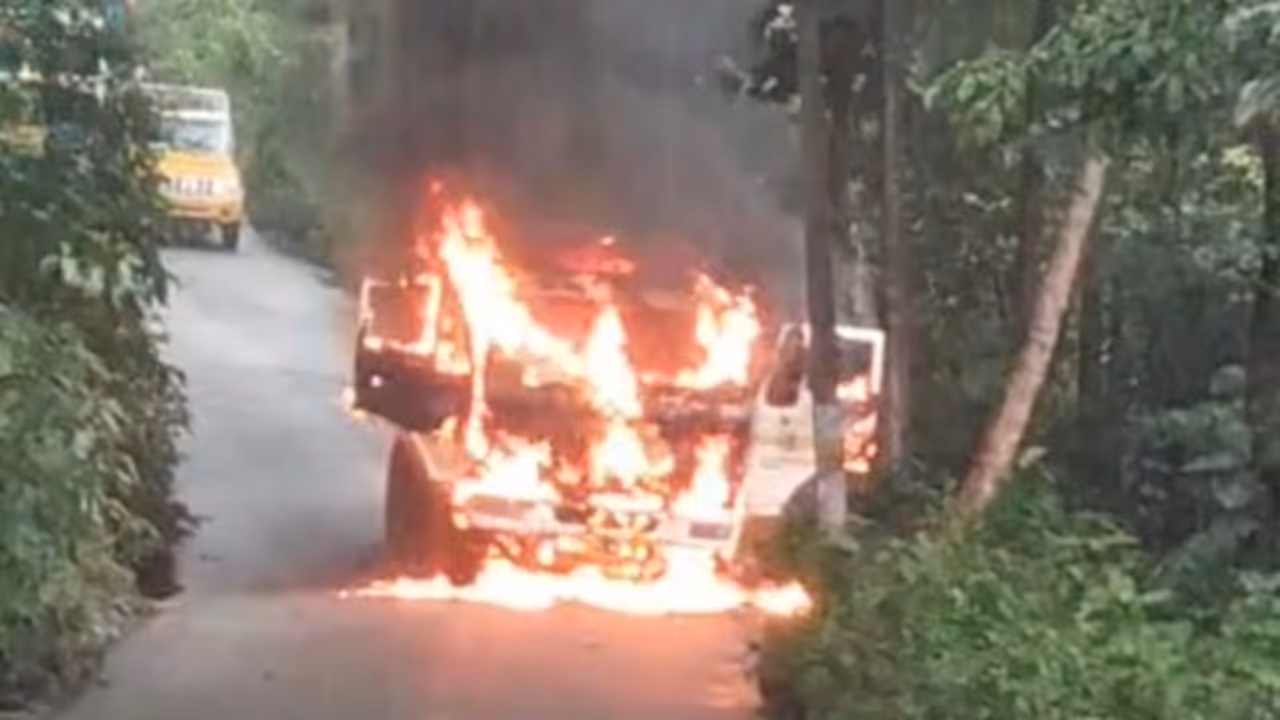 tipper lorry fire tipper lorry fire