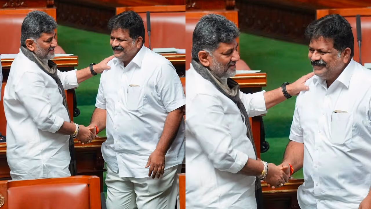 DK Shivakumar and Mankal Vaidya DK Shivakumar and Mankal Vaidya