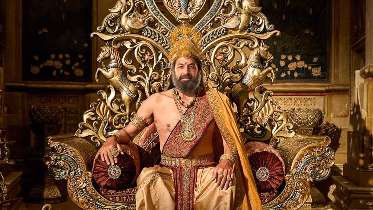 Arun Govil as King Dashrath new character poster of ramayana movie released Arun Govil as King Dashrath new character poster of ramayana movie released
