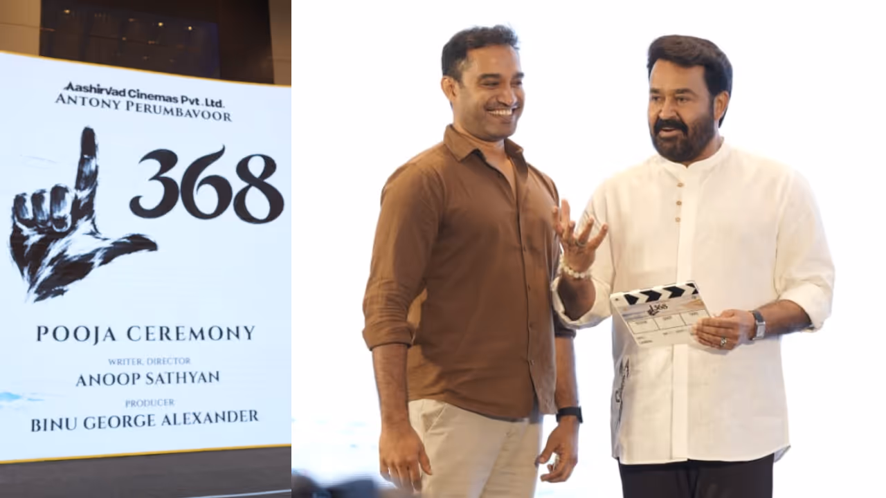 mohanlal anoop sathyan movie l 368 starts mohanlal anoop sathyan movie l 368 starts