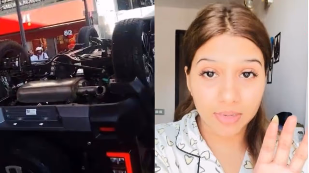 women denies Thar flew out of Delhi showroom claims women denies Thar flew out of Delhi showroom claims