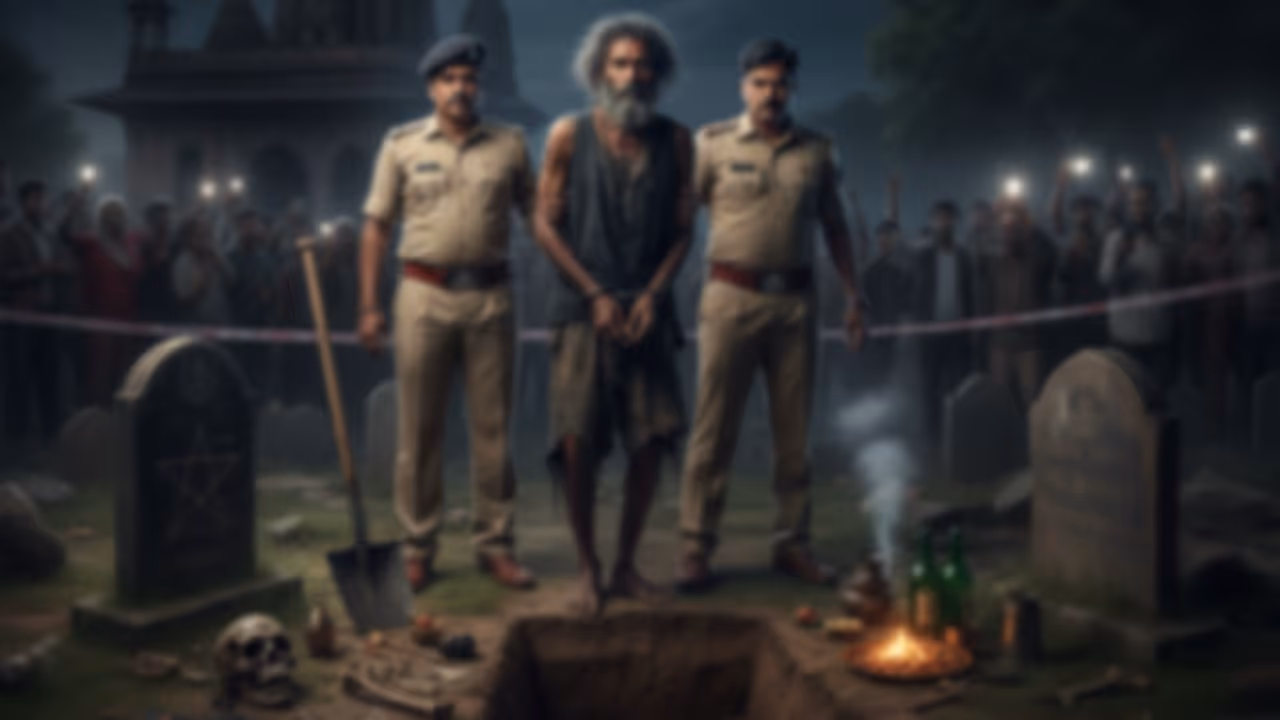 man arrested for digging up woman grave