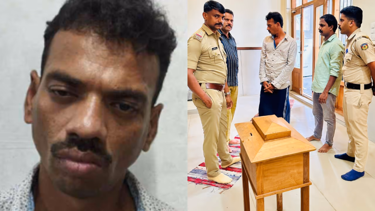 donation box theft Arrest 