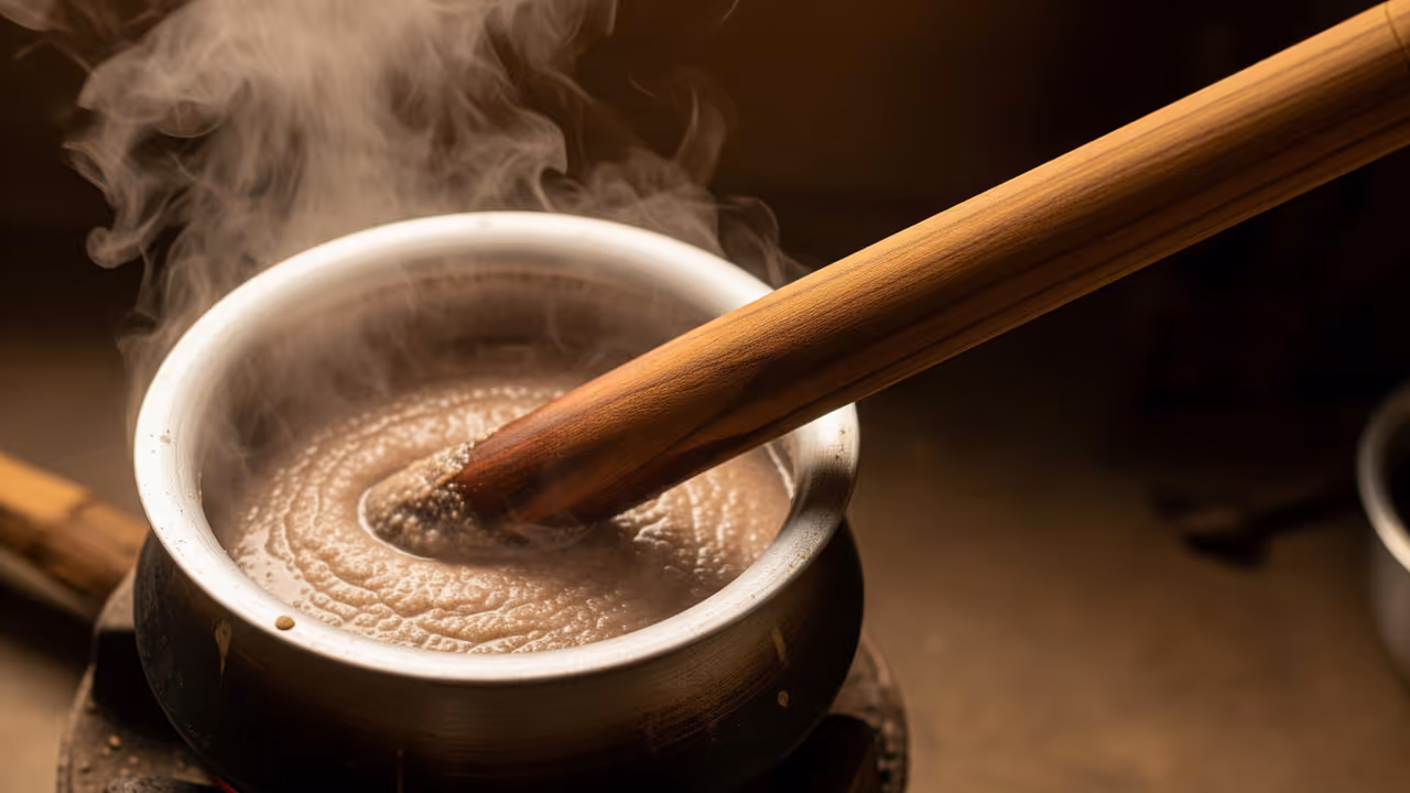 Ragi Bowl preparation 