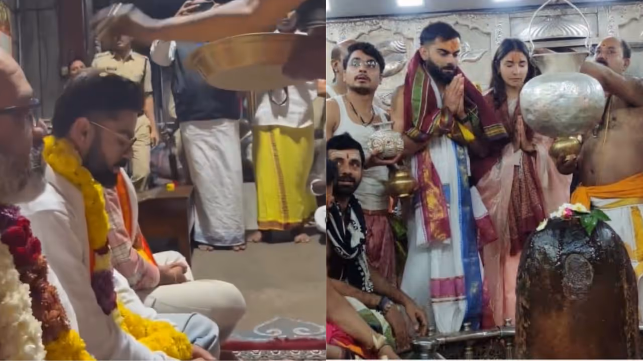 Virat Kohli prayers at temple Virat Kohli prayers at temple