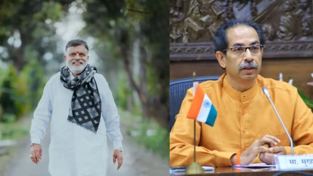 राजाभाऊ वाजे आणि उद्धव ठाकरे राजाभाऊ वाजे आणि उद्धव ठाकरे