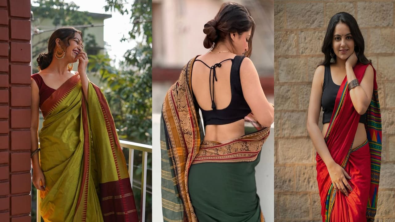 U Shape blouse designs