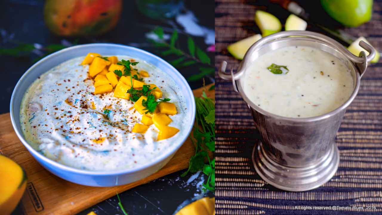 Raw mango and yogurt raita for instant summer relief Raw mango and yogurt raita for instant summer relief