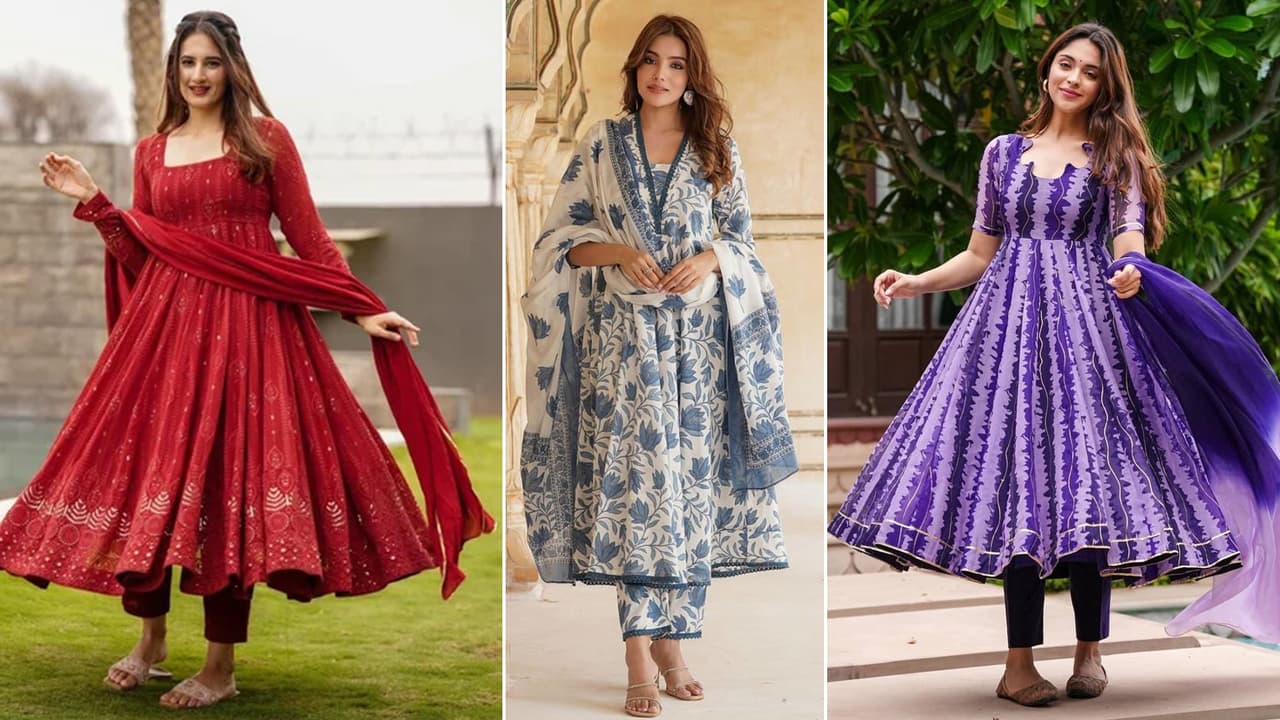 Cotton Anarkali Salwar Suit Design Ideas in June summer Cotton Anarkali Salwar Suit Design Ideas in June summer