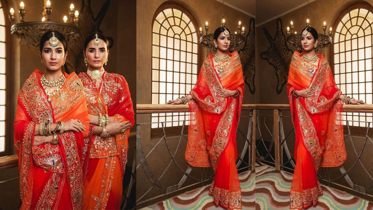 Latest gota patti saree design for wedding season