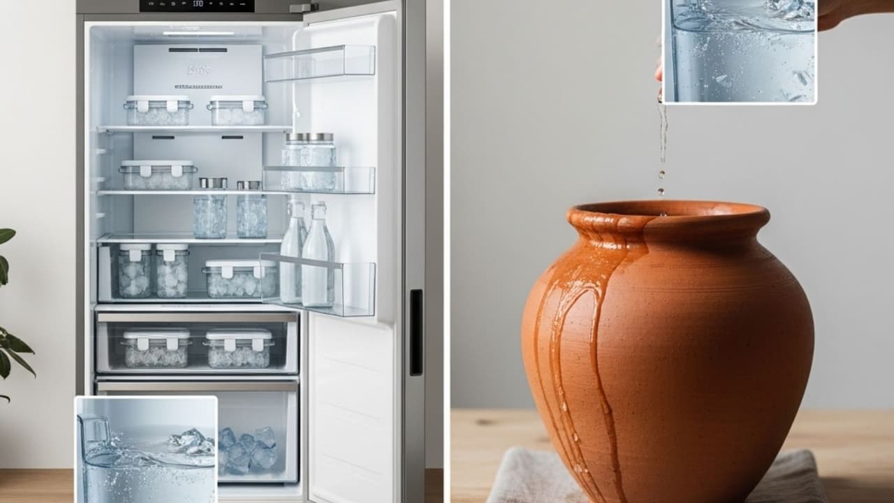refrigerator vs clay pot water