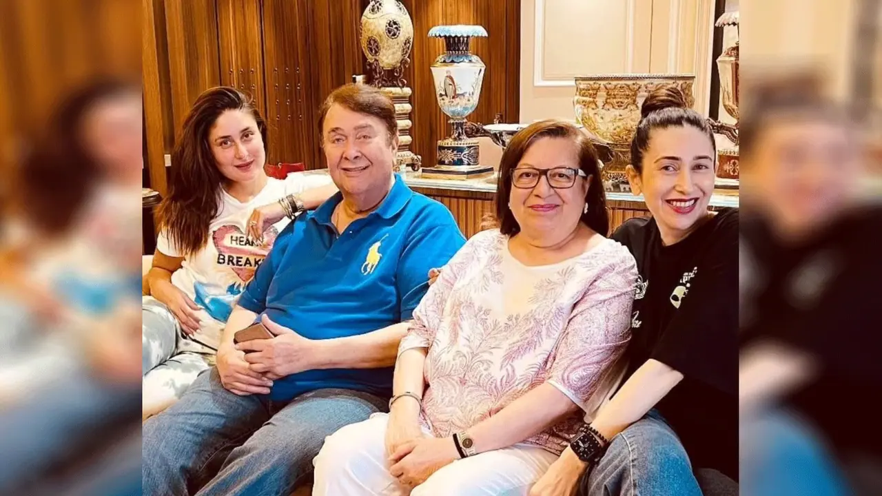 kareena kapoor with parents  kareena kapoor with parents