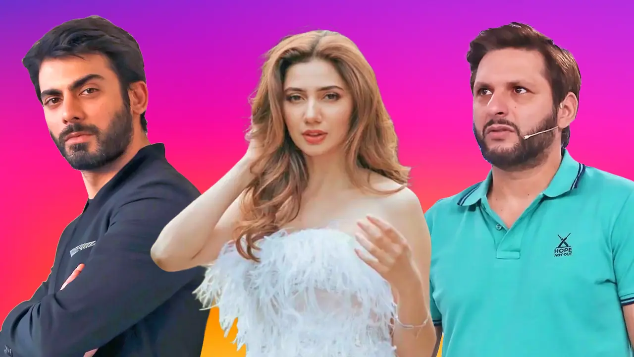 Fawad Khan, Mahira Khan, Shahid Afridi