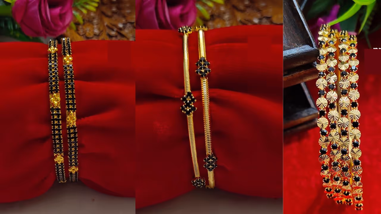 Traditional mangalsutra bangle with modern twist Traditional mangalsutra bangle with modern twist