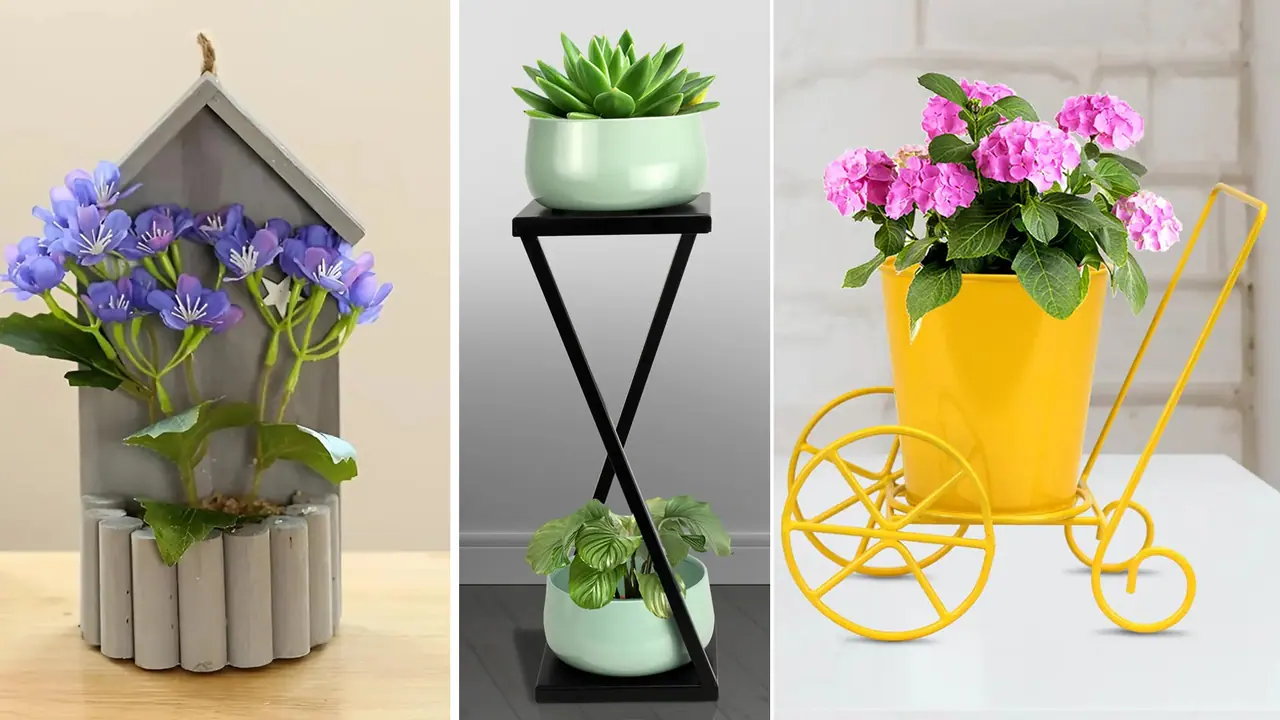 Simple Flower Pot Design for Home Decor Bedroom to Balcony