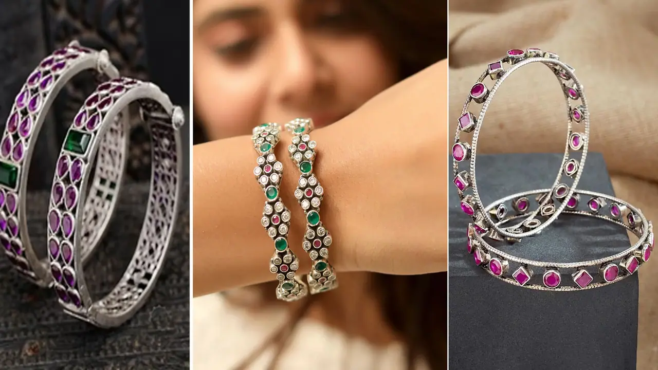 Silver Bangles Latest Designs under Rs 5000 Silver Bangles Latest Designs under Rs 5000