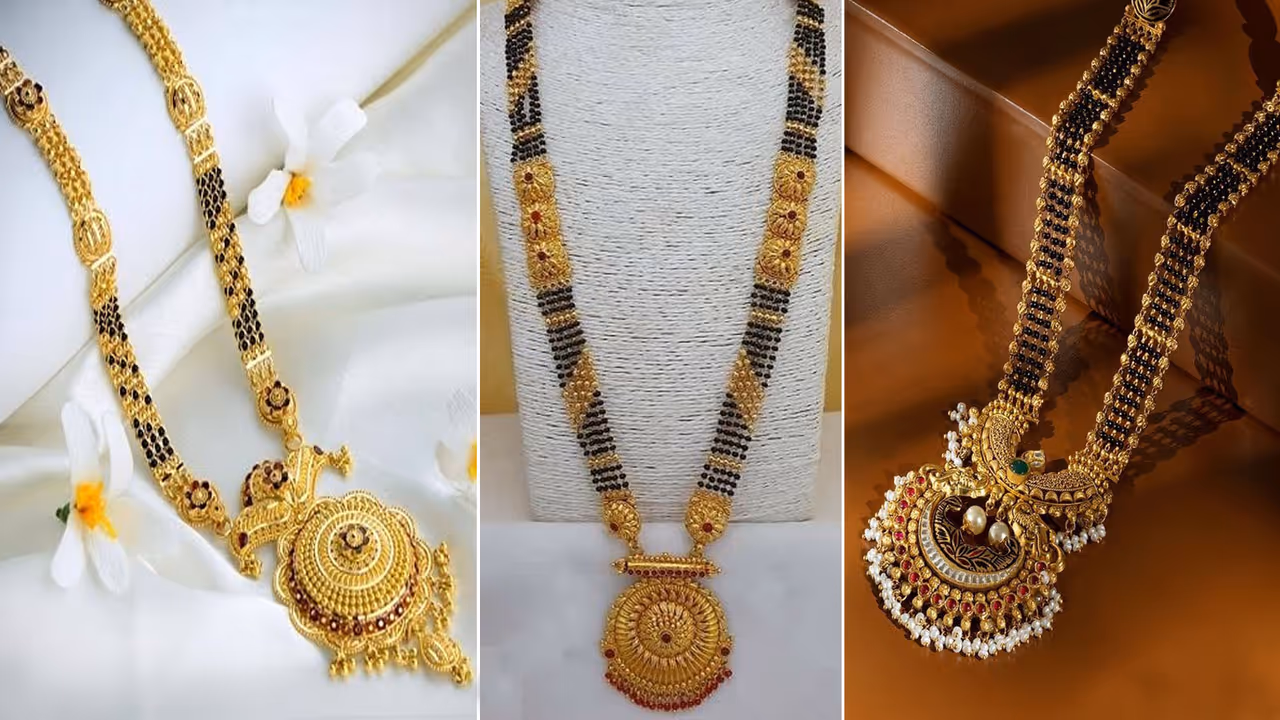 Gold polish Mangalsutra designs under Rs 2000 Gold polish Mangalsutra designs under Rs 2000