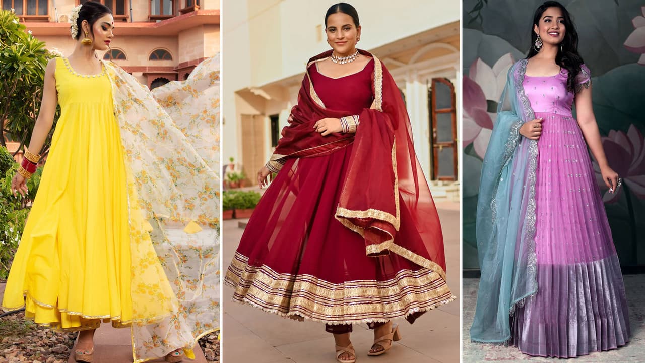 Best Dupatta Anarkali Suit Set for Rakhi 2025