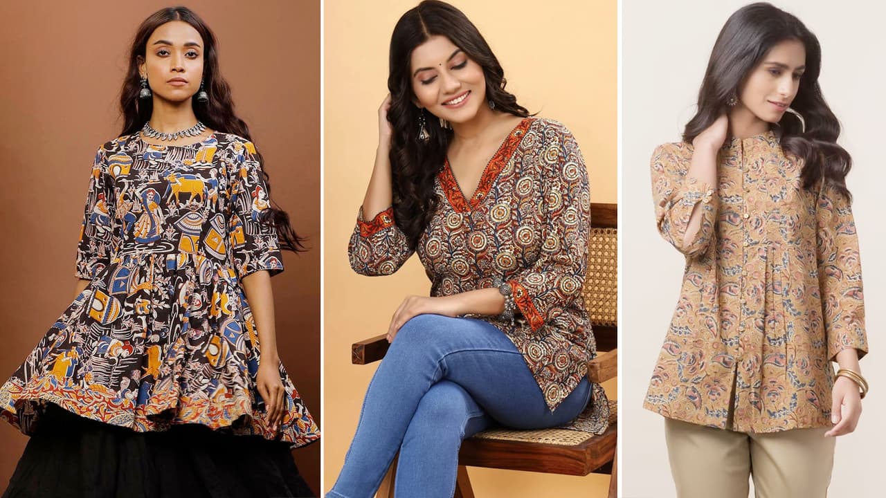  Saiyaara Style 5 Kalamkari Short Kurti designs