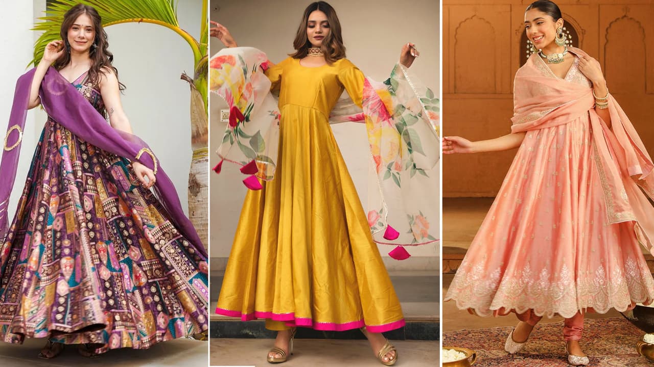 Readymade Dupatta Style Anarkali Suit Trends for Raksha bandhan
