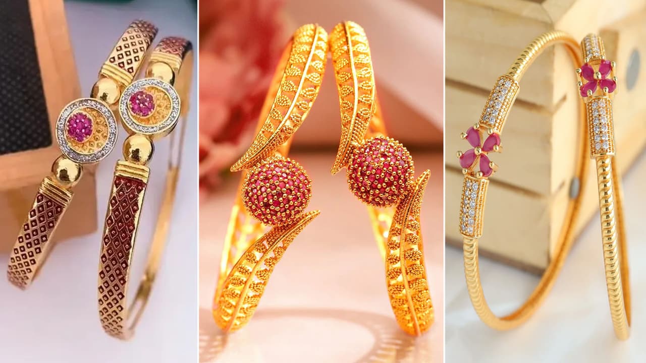 18KT Gold Polish Finish Bangles for Raksha Bandhan Fashion