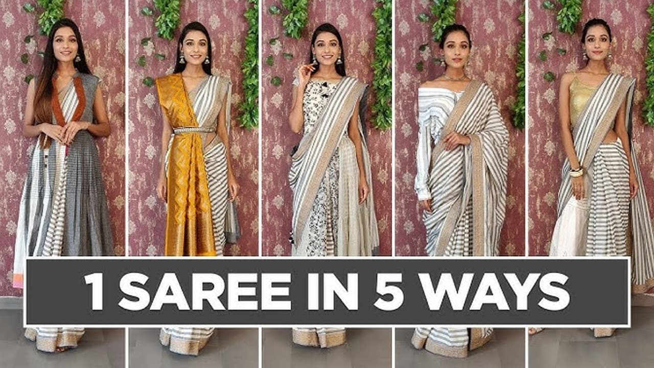 6 Ways to Style a Same Saree