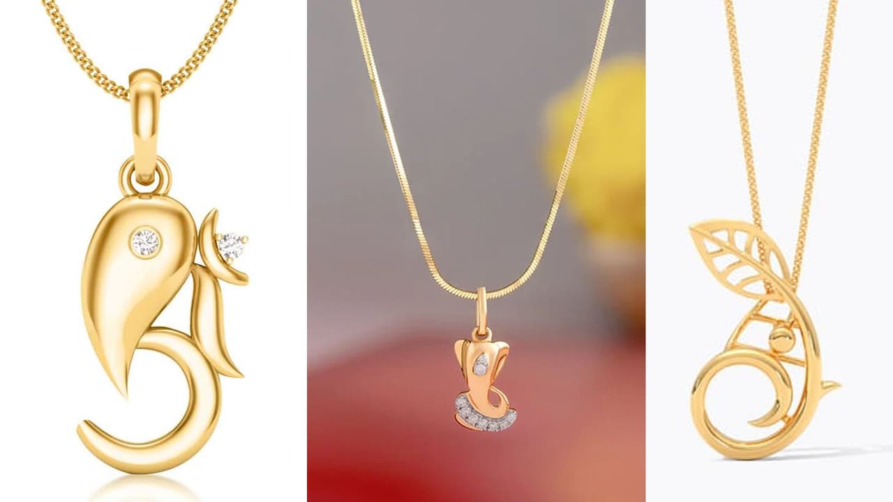 Ganesh Locket Designs under 2 Gram Gold