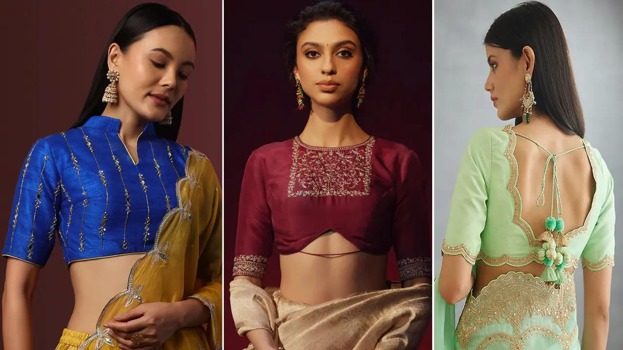 Raw Silk Blouse Evergreen 5 Designs for Hartalika Teej Saree Raw Silk Blouse Evergreen 5 Designs for Hartalika Teej Saree