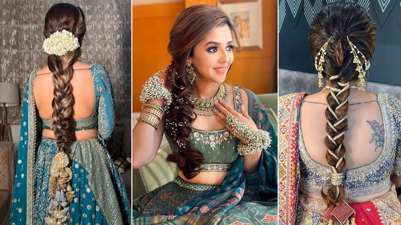 Easy Long Braided Hairstyles for Garba night and Navratri 2025 