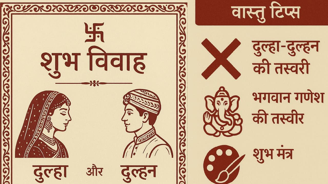 weeding card vastu tips