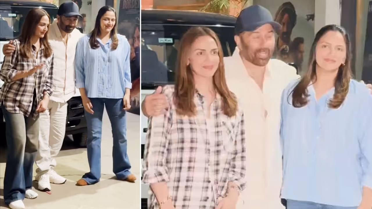 Sunny Deol With Esha Ahana Deol Sunny Deol With Esha Ahana Deol