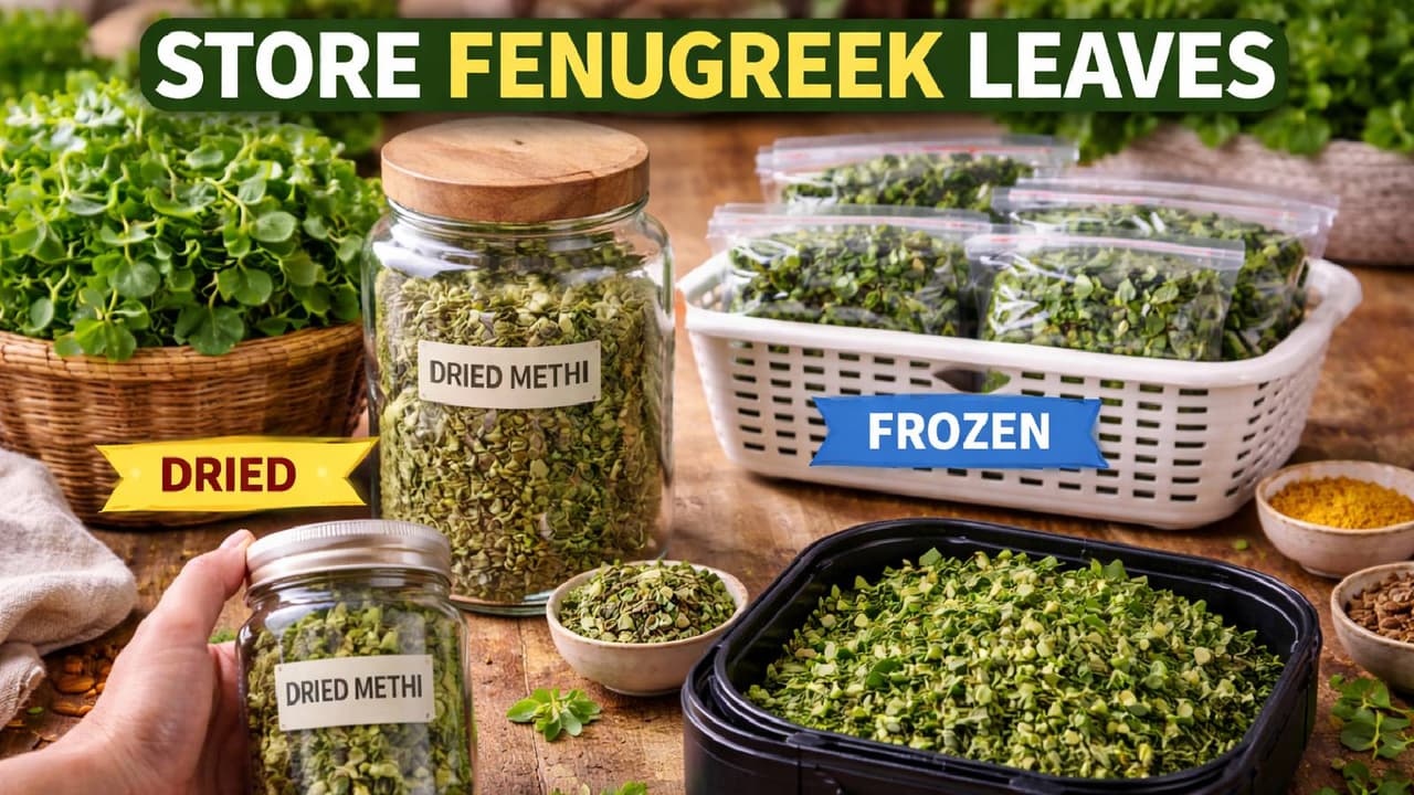 how to store methi leaves how to store methi leaves