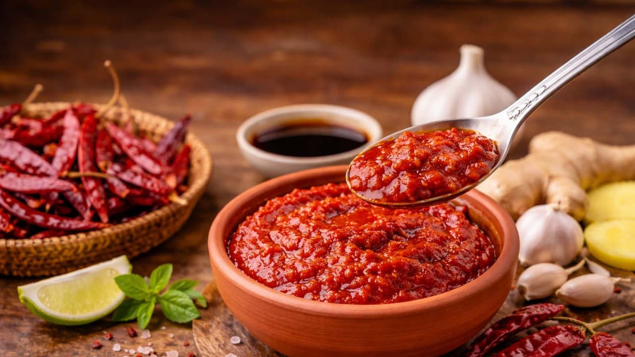 schezwan chutney recipe schezwan chutney recipe