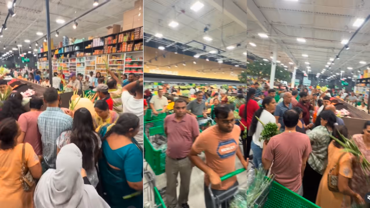 Indian Grocery Store Opening Chaos Instagram Viral Video Indian Grocery Store Opening Chaos Instagram Viral Video