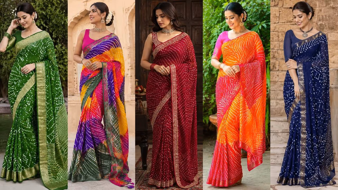 leheriya saree designs leheriya saree designs