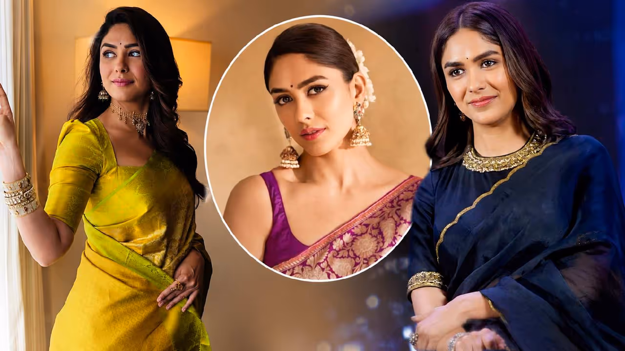 Mrunal Thakur Saree Looks: Mrunal Thakur Saree Looks: