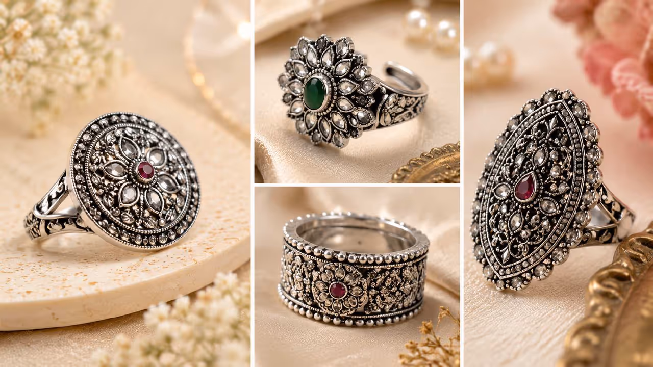 jodha style silver ring jodha style silver ring