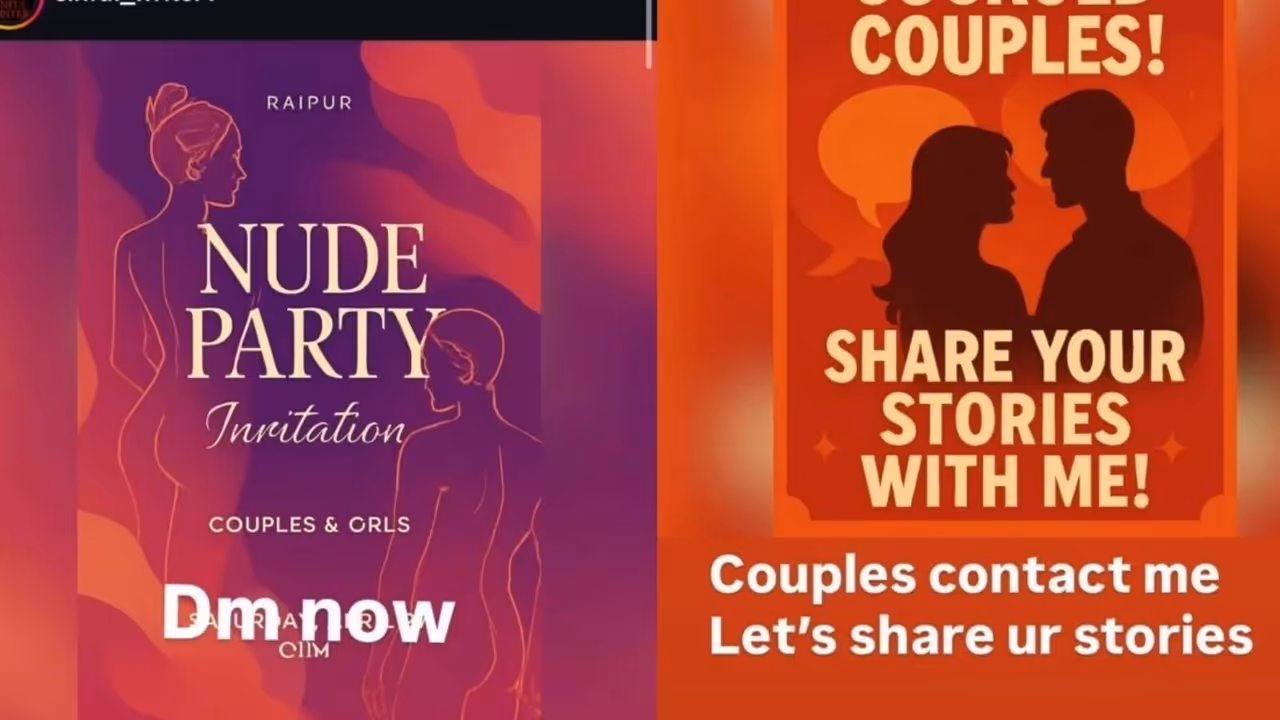 nude party poster raipur