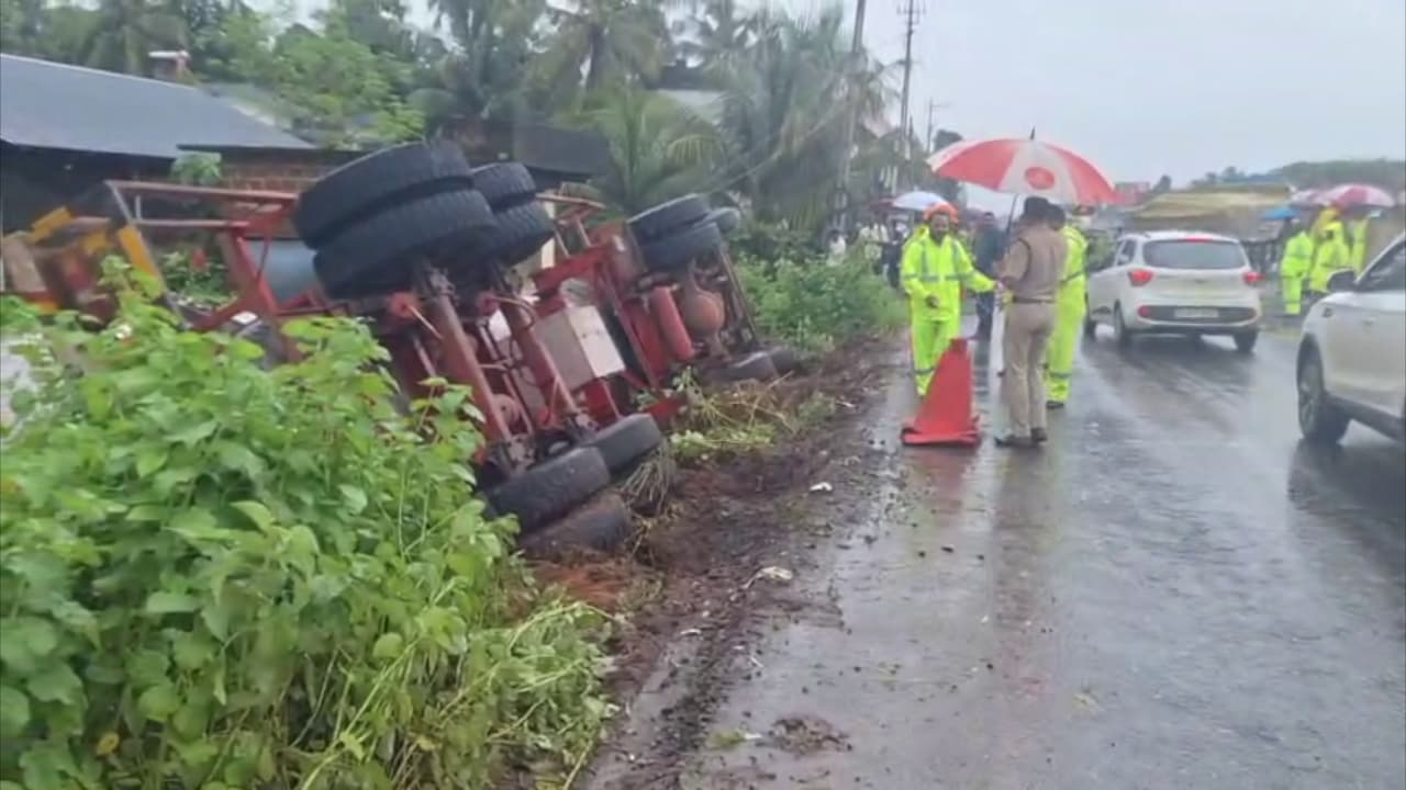 Tanker Lorry Accident at Kanhangad