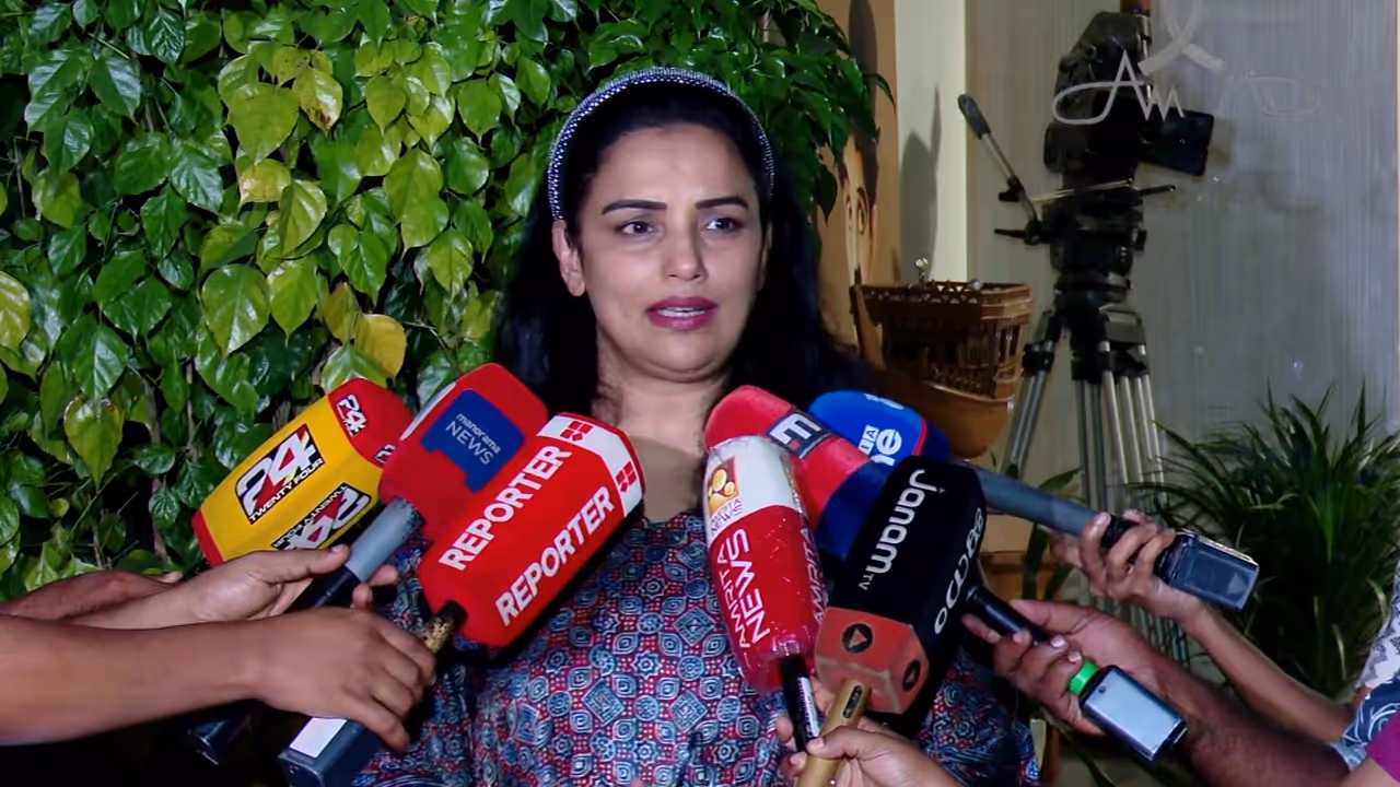 AMMA President Swetha Menon AMMA President Swetha Menon