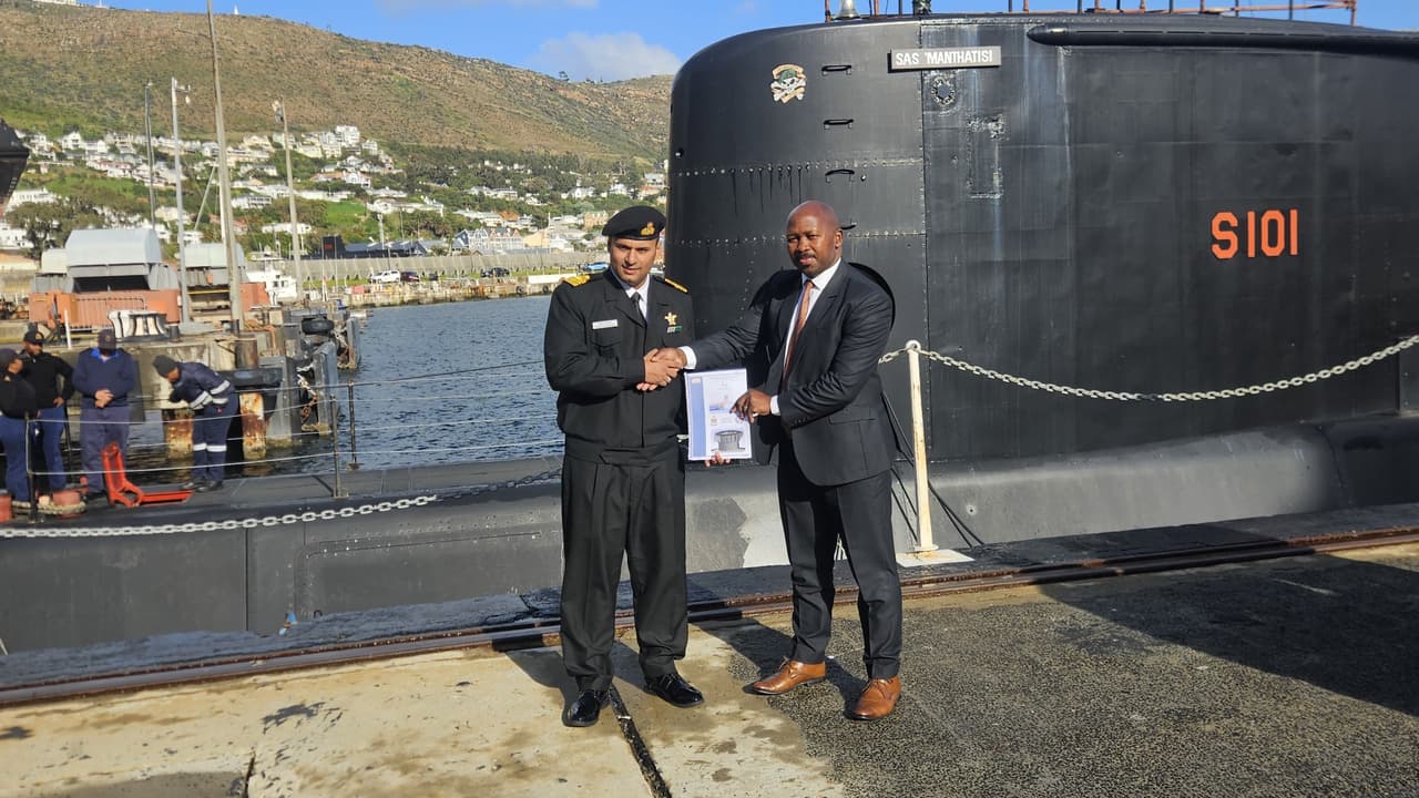 Indian Navy's First Submarine Rescue Seat Certification For South African Navy Indian Navy's First Submarine Rescue Seat Certification For South African Navy