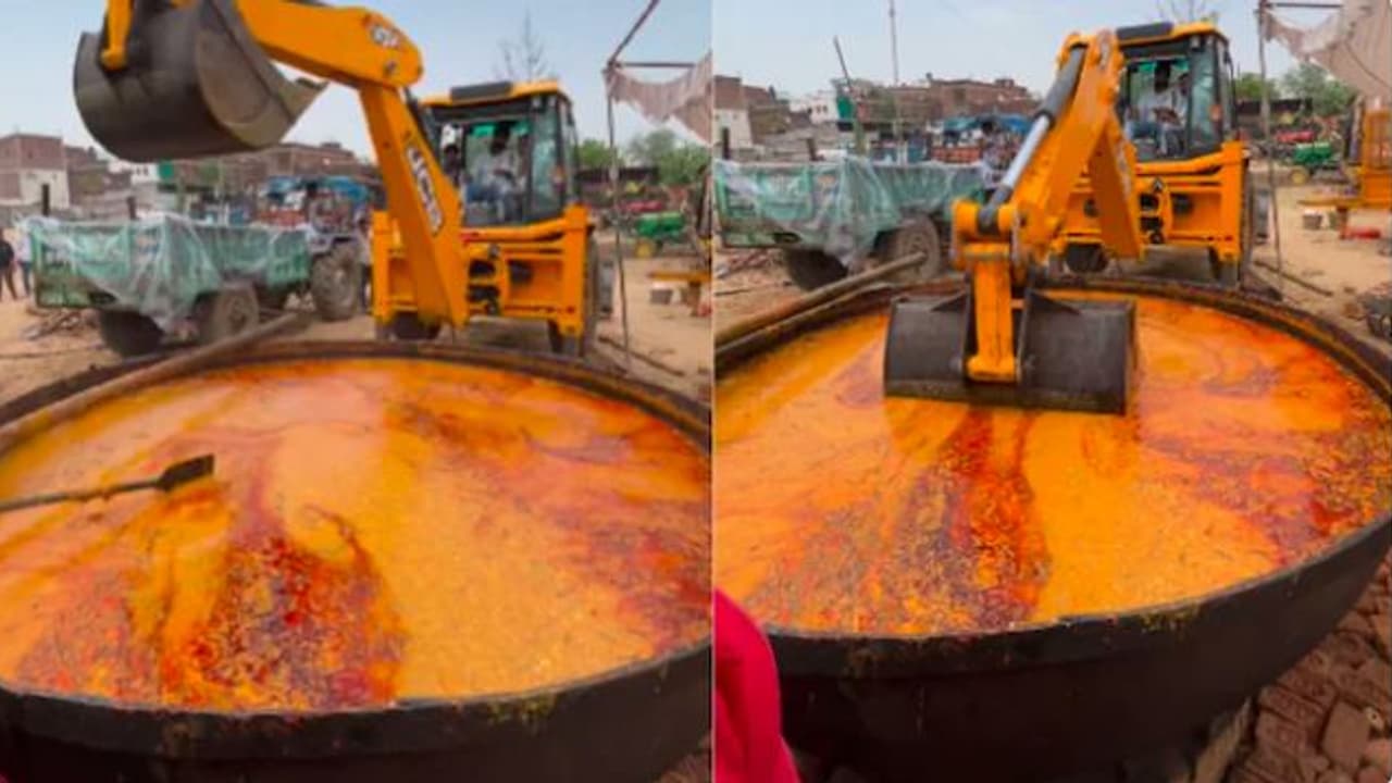 JCB Used for Prepare Dal Makhani