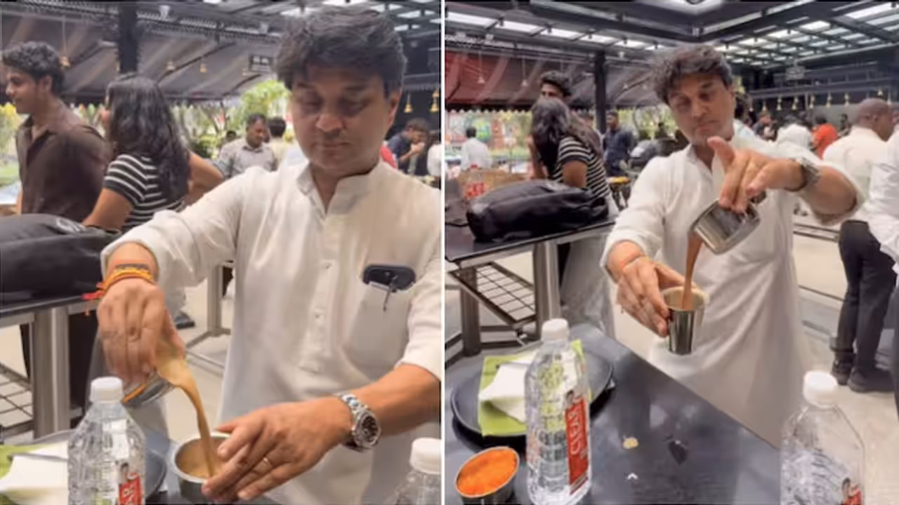 Jyotiraditya Scindia Gets His Bengaluru Filter Coffee Fix Jyotiraditya Scindia Gets His Bengaluru Filter Coffee Fix