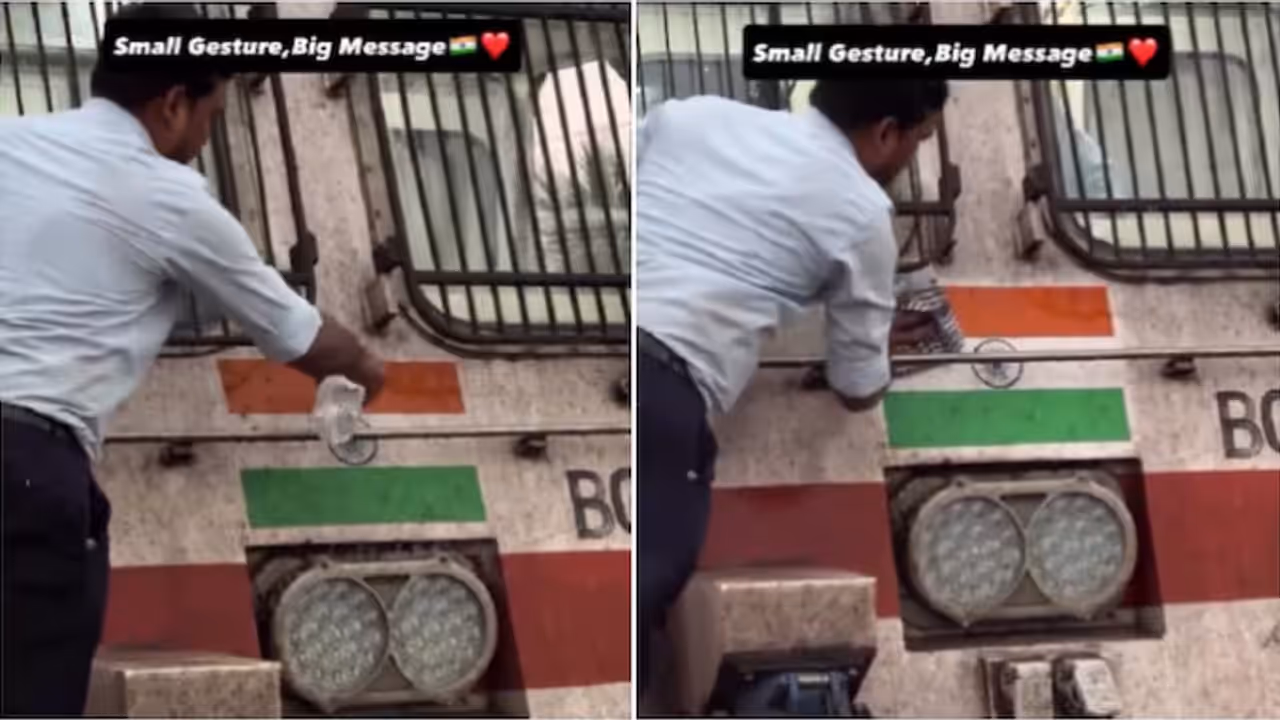 Dusty Train Engine, Spotless Tiranga Dusty Train Engine, Spotless Tiranga
